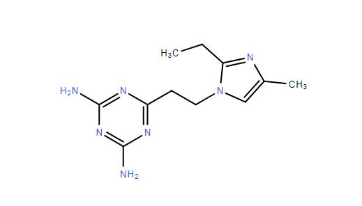 6-[2-(2-ethyl-4-methyl-1H-imidazol-1-yl)ethyl]-1,3,5-triazine-2,4-diamine